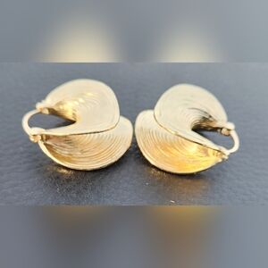 "Waves" Gold Hoop Earrings